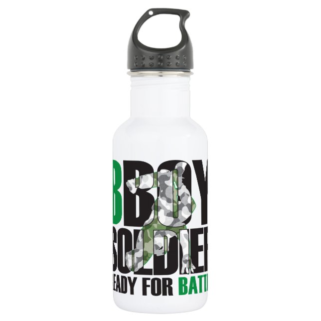 Botella De Agua Soldado de BBoy (Anverso)