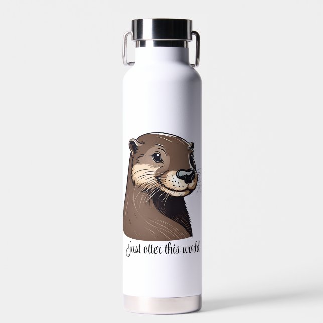 Botella De Agua Sólo Otter This World (Delantero)