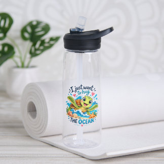 Botella De Agua Sólo Quiero Abrazar al Océano