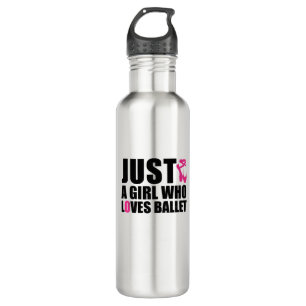 Botella De Agua Solo un Chica que ama el café de una camiseta de b