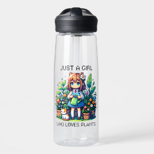 Botella De Agua Sólo un Chica que ama las plantas