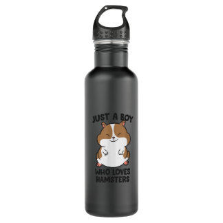Botella De Agua Solo Un Niño Que Ama A Hamsters