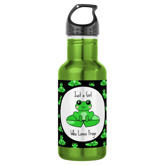 Botella De Agua Solo una chica que ama a los amigos (Anverso)
