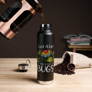 Botella De Agua Sólo una chica que ama los insectos