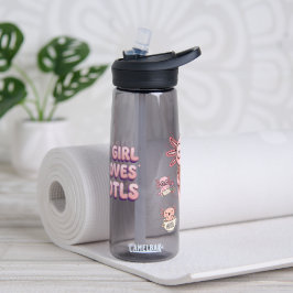 Botella De Agua Solo una niña que ama ajolotes Rosa para niños