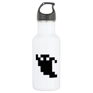 Botella De Agua Sombra de fantasma de 8 bits