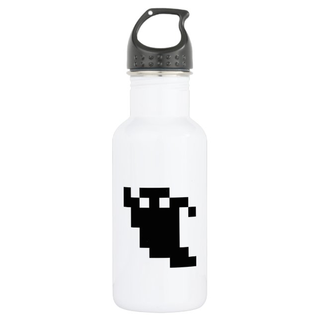 Botella De Agua Sombra de fantasma de 8 bits (Anverso)