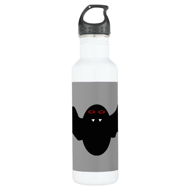 Botella De Agua Sombrío murciélago de vampiros de Halloween (Anverso)