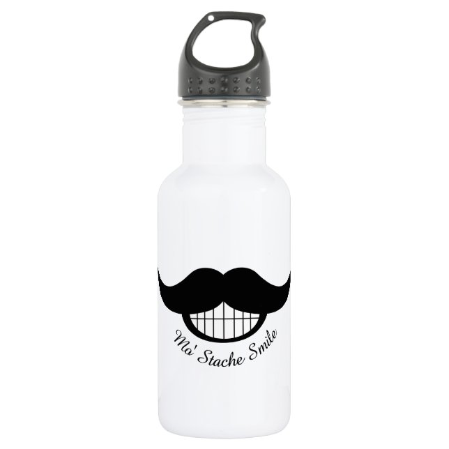 Botella De Agua Sonrisa de bigote (Anverso)