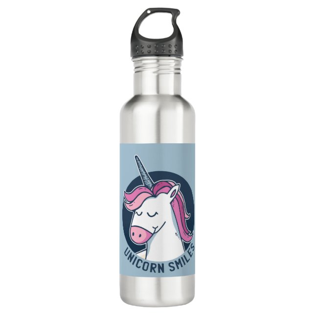 Botella De Agua Sonrisas de Unicorn (Anverso)