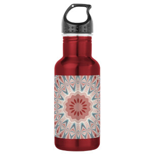 Botella De Agua Sorprendente arte fractal moderno Kaleidoscope Man