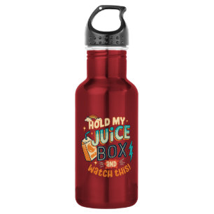 Botella De Agua sostén mi caja de jugo y mira esto 