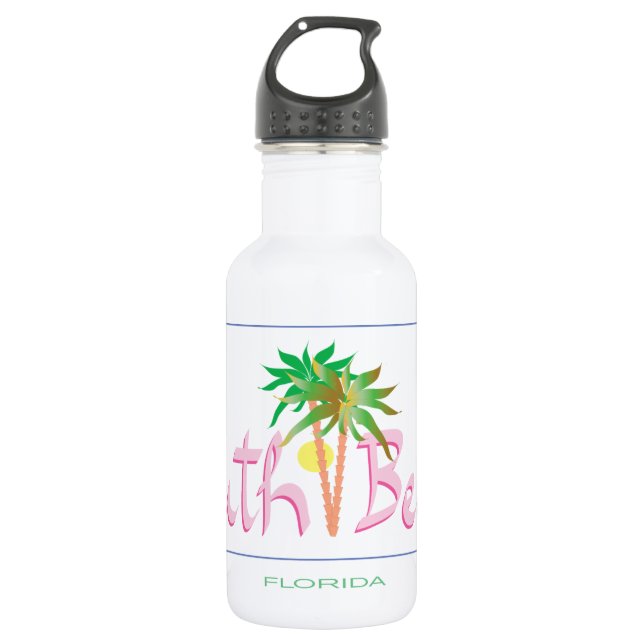 Botella De Agua South Beach, FL (Anverso)