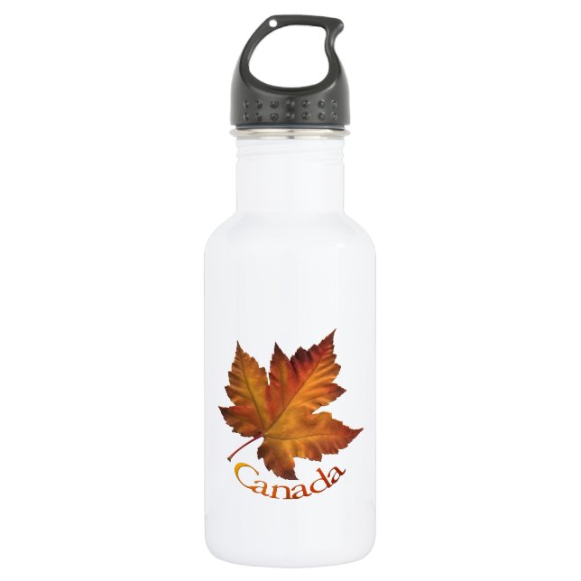 Botella De Agua Souvenir Canada Gold Maple Leaf (Anverso)
