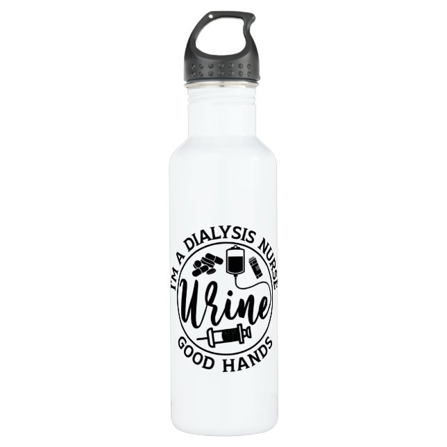 Botella De Agua Soy enfermera de diálisis, regalo de nefrología de (Anverso)