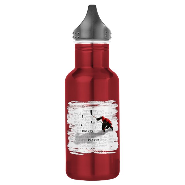Botella De Agua Soy jugador de hockey (Izquierda)
