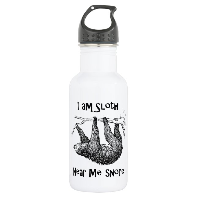 Botella De Agua ¡Soy Sloth Hear Me Snore! (Anverso)