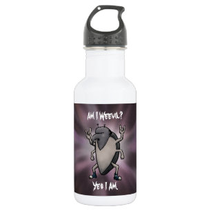 Botella De Agua ¿Soy un malvado Personalizado Metalizado pesado?