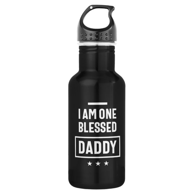 Botella De Agua Soy Un Papá Bendito | Regalo de padre (Anverso)