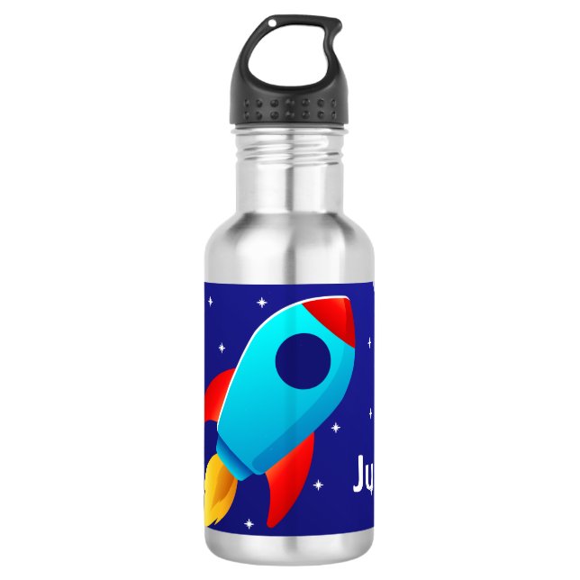 Botella De Agua Space Adventure Rocket Design (Anverso)