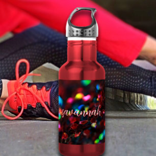 Botella De Agua Sparkling rojo oscuro