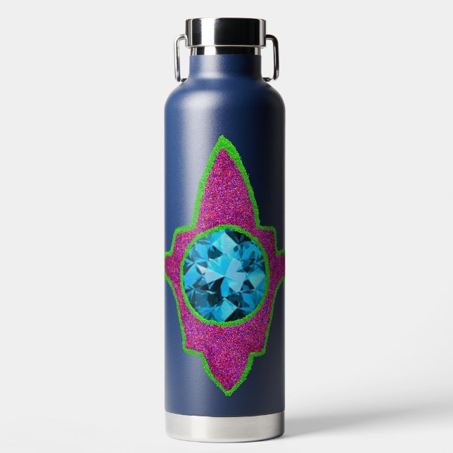 Botella De Agua Sparkly hamsa Eid (Delantero)