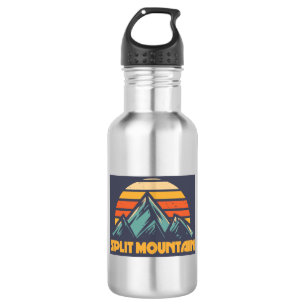 Botella De Agua Split Mountain California Retro Turquesa