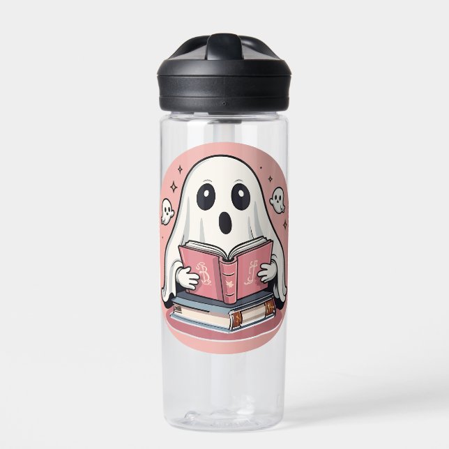 Botella De Agua Spooky Bookworm (Delante)