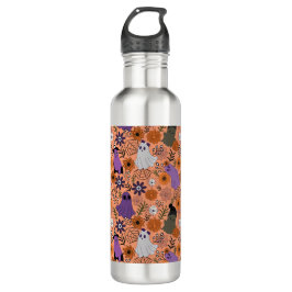 Botella De Agua Spooky floral