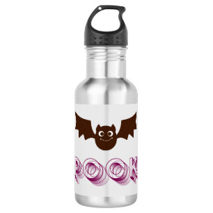 Botella de agua Spooky Halloween [Nombre del diseñ
