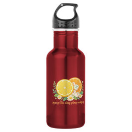 Botella De Agua Squeeze The Day Play Mahjong Citrus