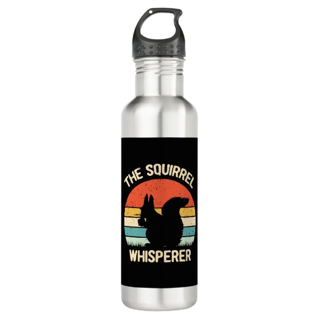 Botella De Agua Squirrel Whisperer ardillas Amantes Regalo (Anverso)