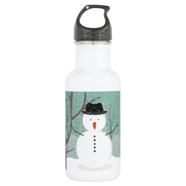 Botella De Agua Sr. Winter Snowman (Anverso)