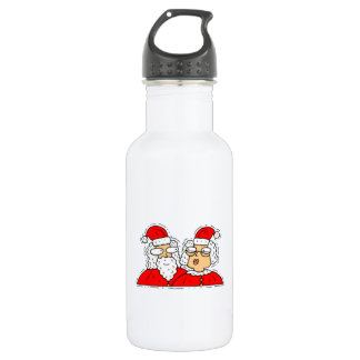 Botella De Agua Sr. y señora Papá Noel