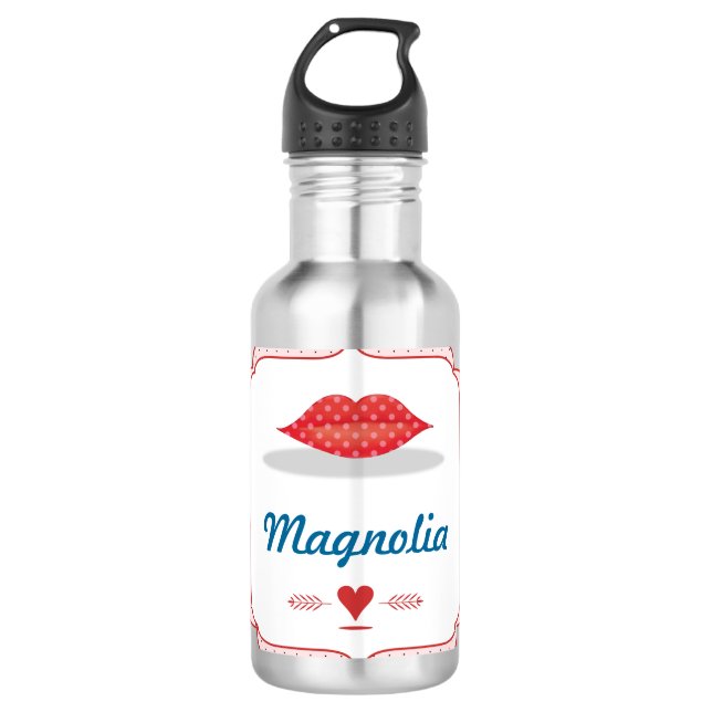 Botella De Agua Sra. Hipster Vintage Retro (Anverso)
