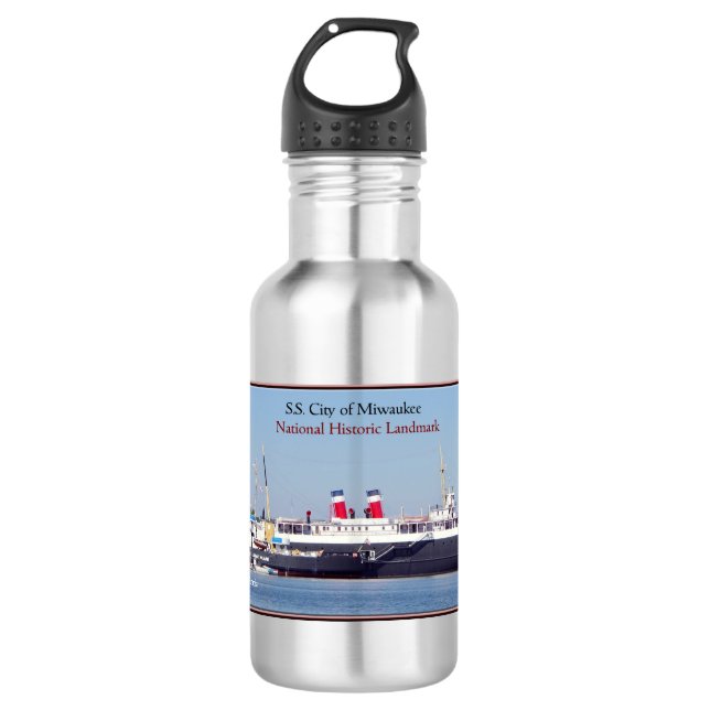 Botella de agua SS City de Milwaukee y Acacia NHL (Anverso)