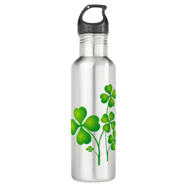 Botella De Agua St. Patrick's Day Clover + tus ideas (Anverso)
