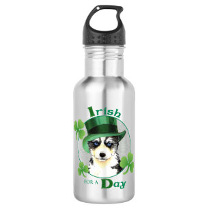 Botella De Agua St. Patrick's Day Husky