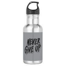 Stainless Steel Water Bottle – Motivational Design