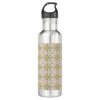 Botella De Agua Stainless steel water bottle with a colorful 