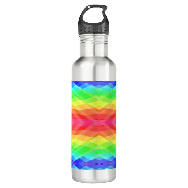 Botella De Agua Stainless steel water bottle with a vibrant (Anverso)