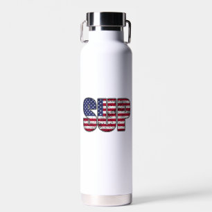 Botella De Agua Standup Paddling SUP Bandera Americana
