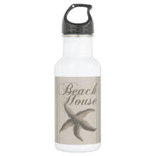 Botella De Agua Starfish Beach House Seashore Coastre