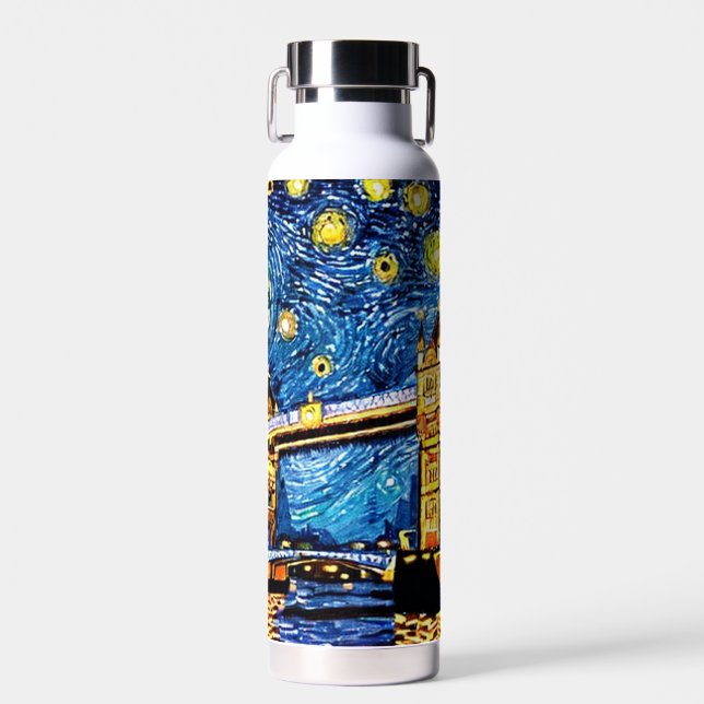 Botella De Agua Starry Starry Night Londres Inglaterra (Delantero)