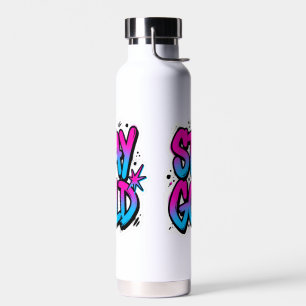 Botella De Agua STAY GOLD Grafiti Neon