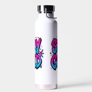 Botella De Agua STAY GOLD Grafiti Neon