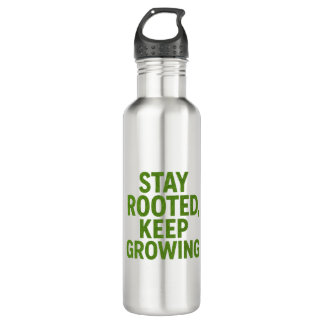 Botella De Agua Stay Rooted Keep Growing Travel Mug | Motivational