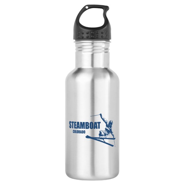 Botella De Agua Steamboat Springs Colorado Skier (Anverso)