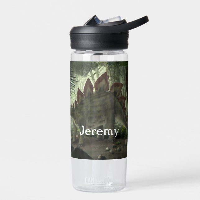 Botella De Agua Stegosaurus and Deinonychus With Name (Izquierdo)