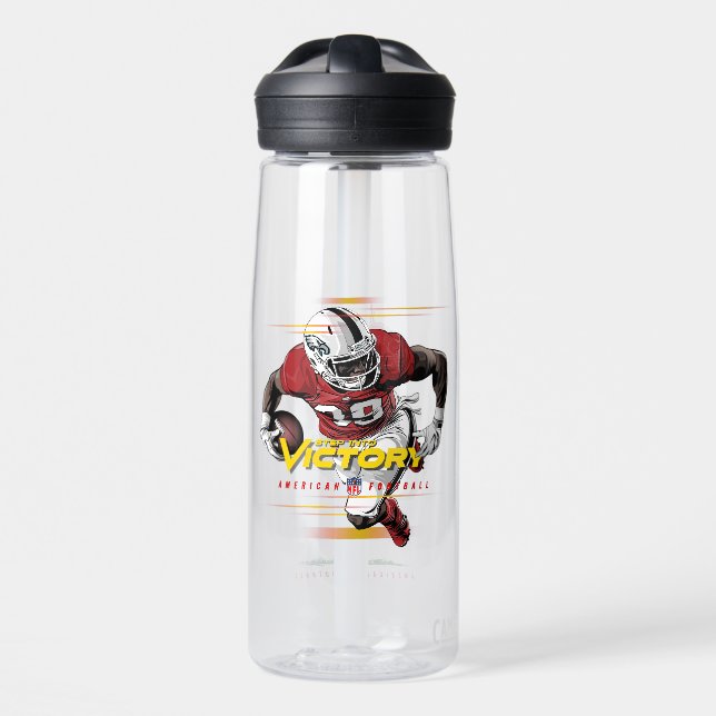 Botella De Agua Step into Victory Fútbol Americano | 25oz (Delante)
